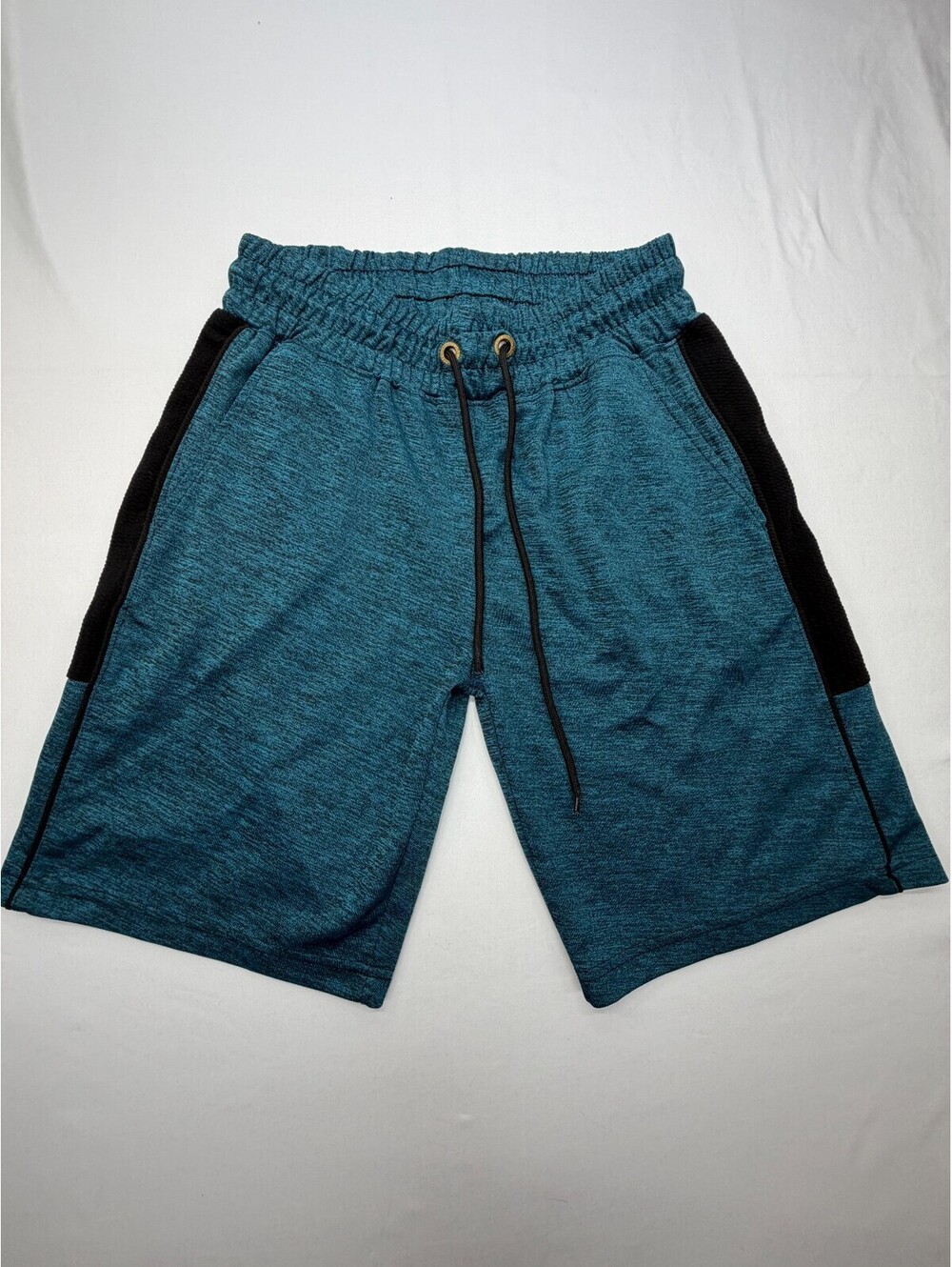 Game Time Men's Shorts Athletic Drawstring Solid Slash Pocket Size M Blue